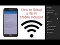 How to Setup a Wi Fi Mobile Hotspot.