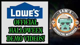 Lowes' Halloween Animatronic Demos 2024! Sam's Monster Madness!