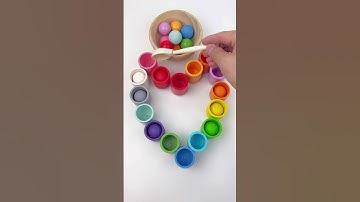 Color Sorting ASMR Reverse #asmr #marblerun