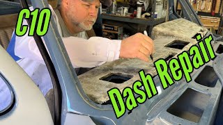 C10 Project:  Dash Repair before Upholstery