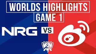 Nrg Vs Wbg Highlights Game 1 Worlds 2023 Quarterfinals Nrg Vs Weibo Gaming