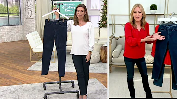 Laurie Felt Metallic Pin-Stripe Ankle Skinny Jeans on QVC