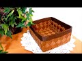 ペーパークラフトバンドで作る斜めかごの作り方　【Diagonal basket made with paper craft band】 DIY