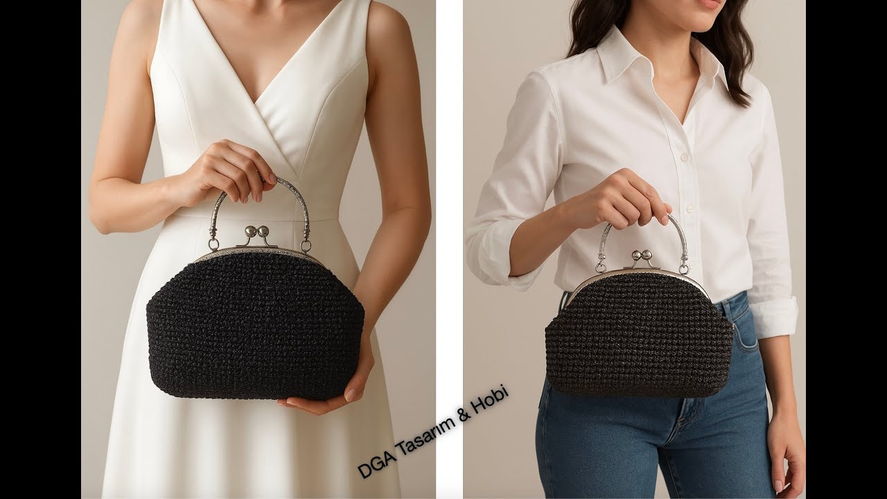 Metal Burslu Çanta  Yapımı / Bag Making With Metal Accessories #crochet #knitting #handmade #diy