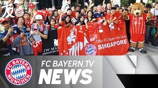 Fc bayern arrives in singapore