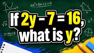 If 2y 7 = 15, what is y#quantitativereasoning #maths #testprep