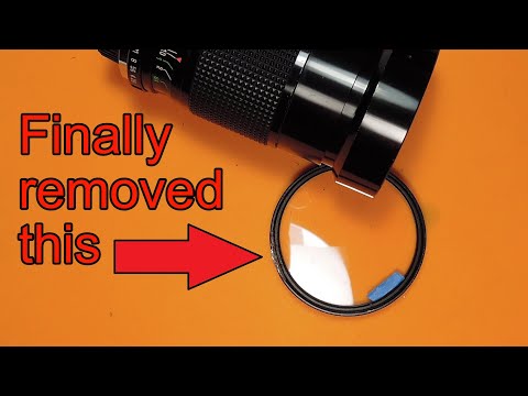 Quick Tip : How to remove a bent, stuck lens filter.