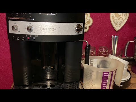 How to descale your Delonghi super-automatic coffee machine ESAM 3000 Magnifica with descaler DIY