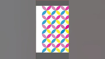 Create colorful geometric seamless pattern in Adobe Illustrator #shorts