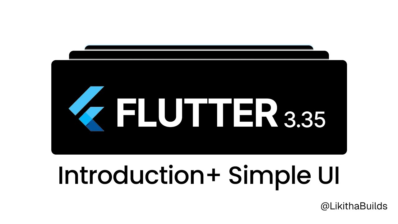 Flutter Introduction | Build Your First Simple UI (Step-by-Step Guide ...