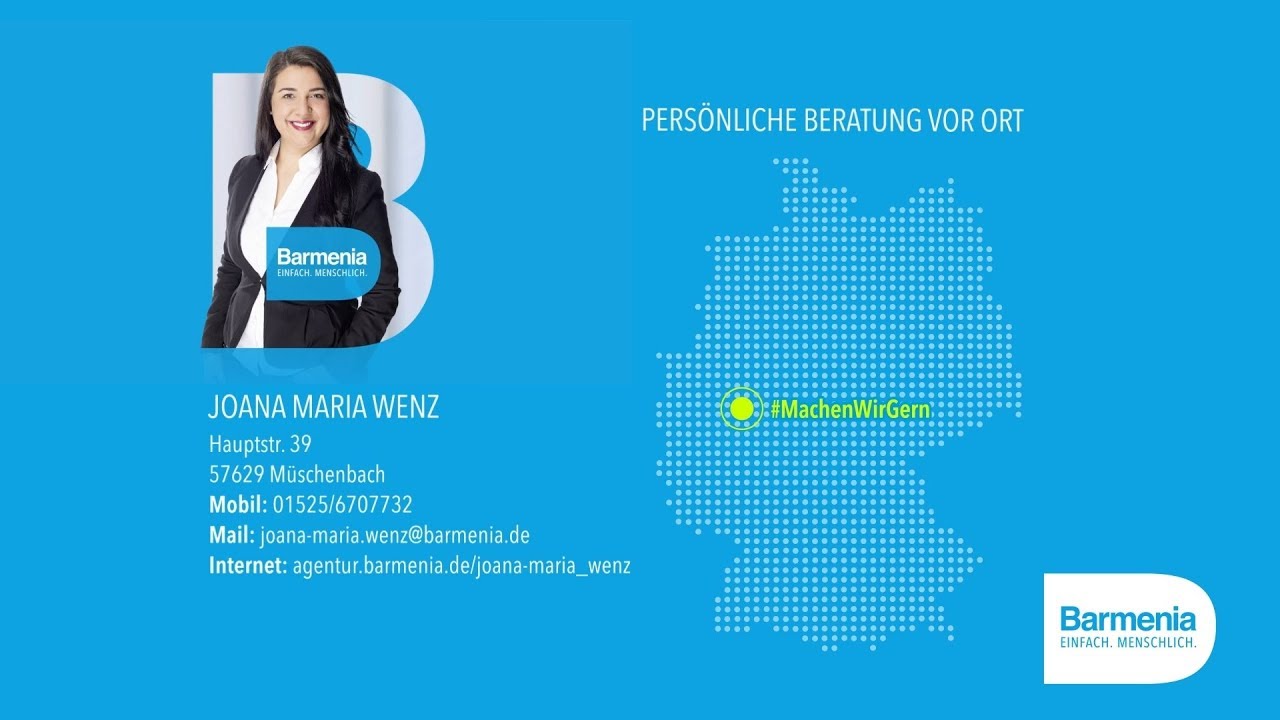 Barmenia Versicherung Joana Maria Wenz In Muschenbach Hauptstr 39 Kontakt