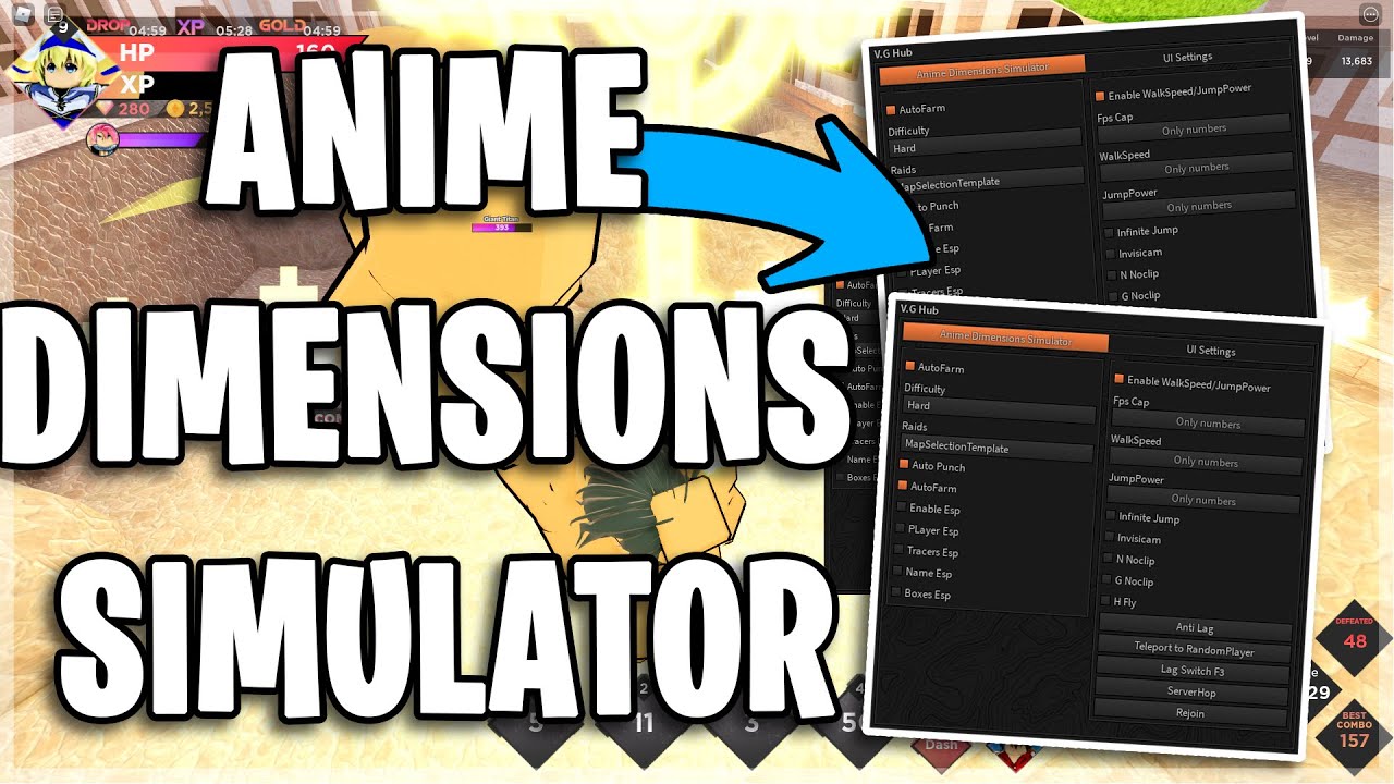 [🎁 500M] Anime Dimensions Simulator OVERPOWERED Script! Auto Farm & Skill!