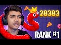 I Became #1 In Snake vs Worms Game 🐍🔥 | Crazy Leaderboard Climb Gameplay