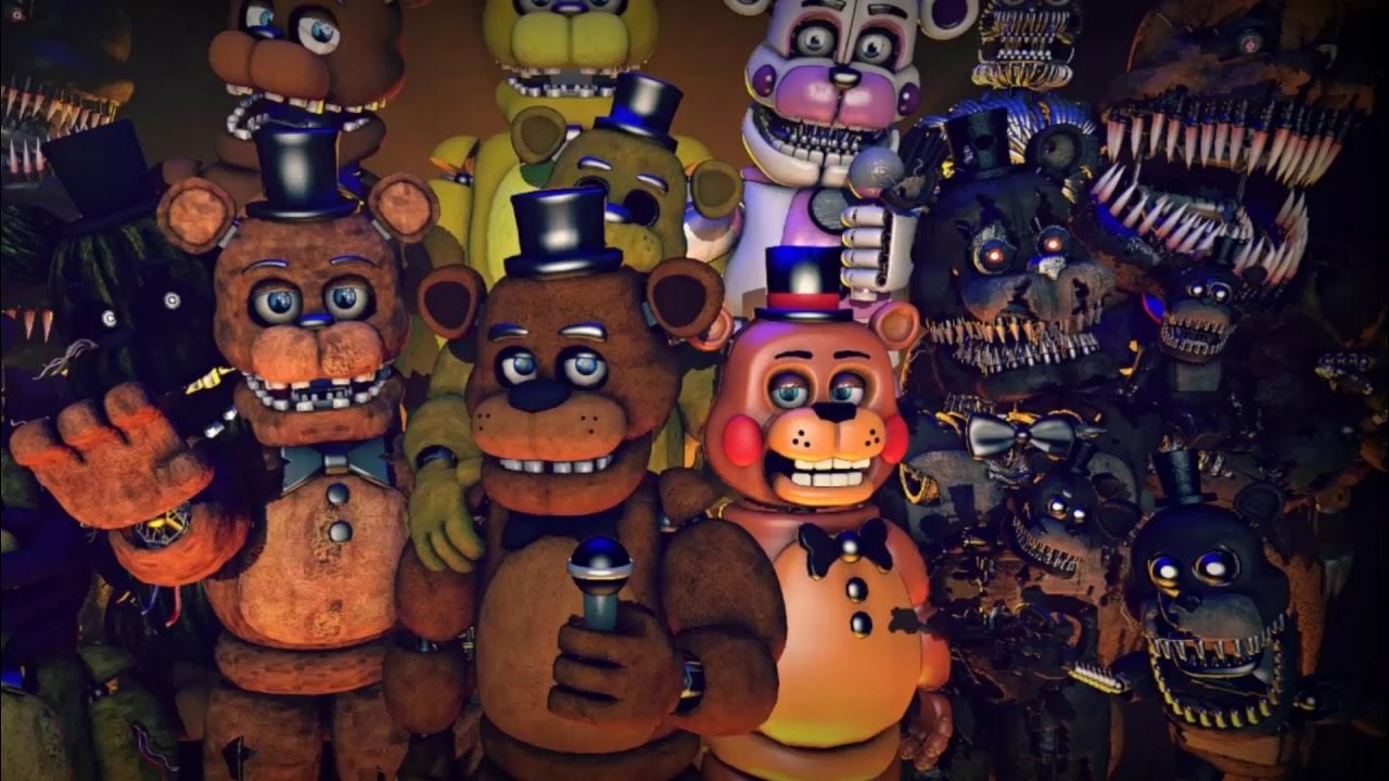 Все версии fnaf. Фредди из ФНАФ 1 И 2. Всех Фредди из ФНАФ. Фредди ФНАФ 10. Фредди из всех частей ФНАФ.