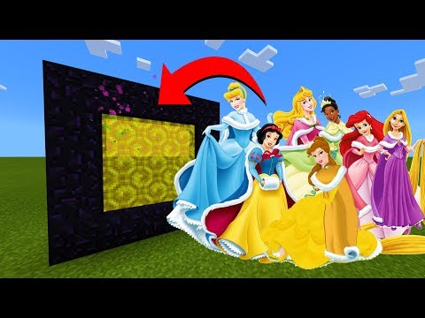 How To Make A Portal To The Disney Princess Dimension in Minecraft!