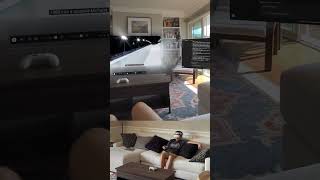 Watching the olympics in VR cozy sofa #gaming #vr #metaquest3 #olympics  #cozy