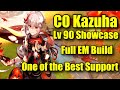 Lv 90 C0 Kazuha Showcase Day 1 Release Full EM Build - One of the Best Support ingame