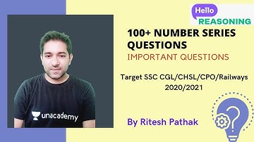 100+ Number Series Questions | Reasoning | Target SSC CGL/CHSL/CPO/ Railway 2020/2021