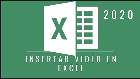 ✅Como insertar un video en Excel (2020)