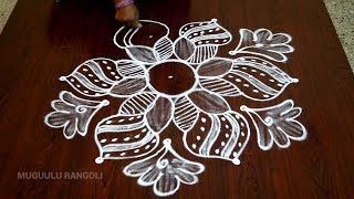 Kolangal Designs With Dots Pulli Kolangal Kolangal Designs Pulli Simple Pulli Kolangal