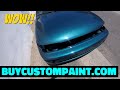 Toyota Corolla Teal Paint Job