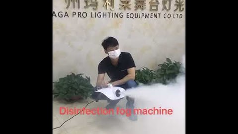 disinfection fog machine
