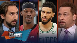 Heat steal Game 1 vs. Celtics, is Jimmy Butler better than Jayson Tatum? | NBA | FIRST THINGS FIRST