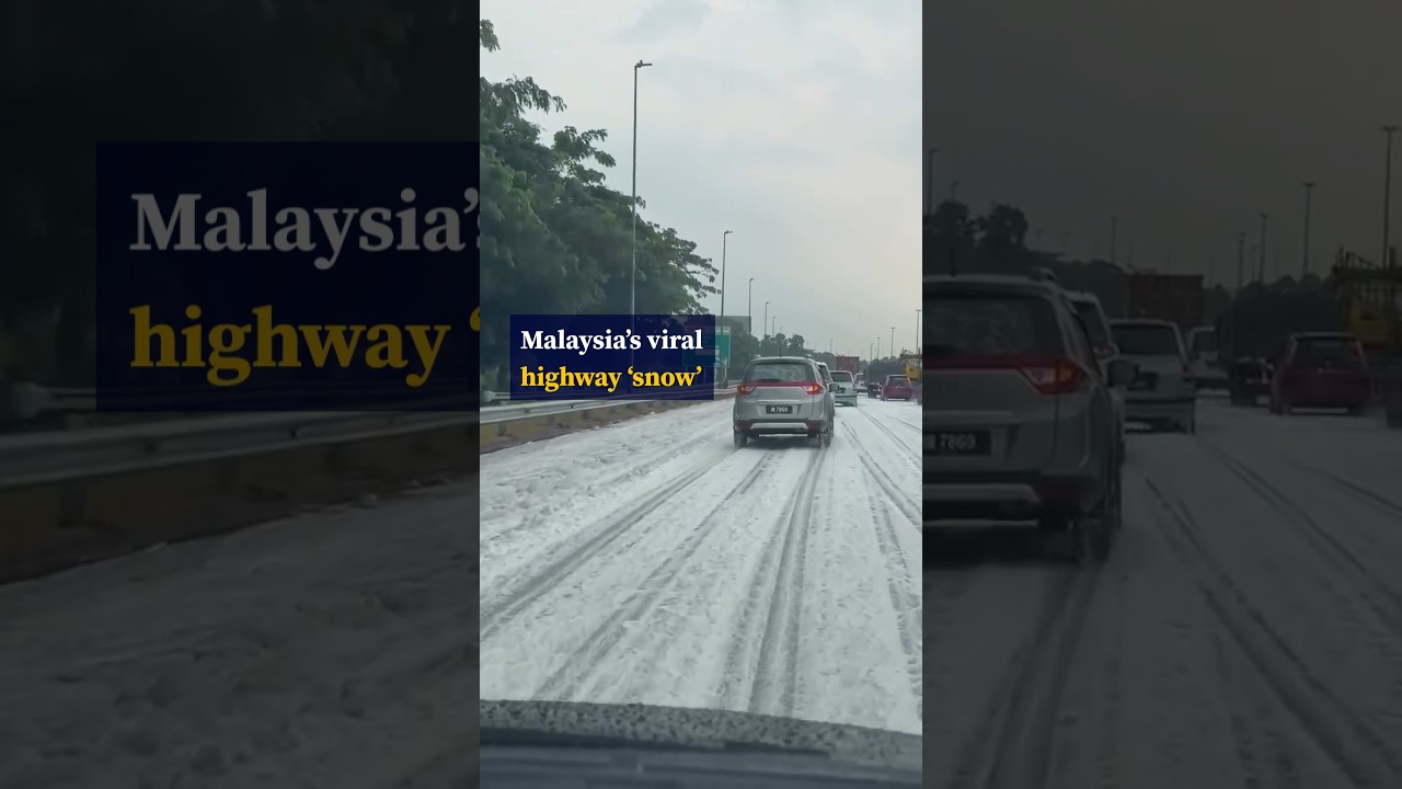 ‘Snow’ images from Malaysian highway go viral until police burst the online bubble