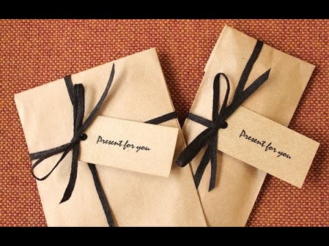 Diy 100均の クラフトバッグ を使ったラッピングアイデア シンプルでかっこいい Wrapping Idea That Uses A Craft Bag Youtube