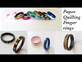 How To Make Quilling Finger Ring||Simple And Easy Handmade Paper Rings