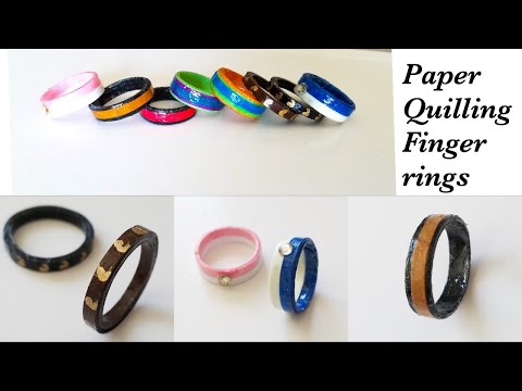 How To Make Quilling Finger Ring||Simple And Easy Handmade Paper Rings