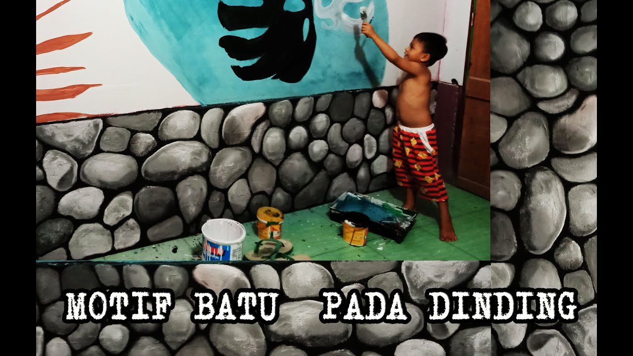  Cara  membuat  Motif  Batu  Alam  pada Batako sebagai pengganti 