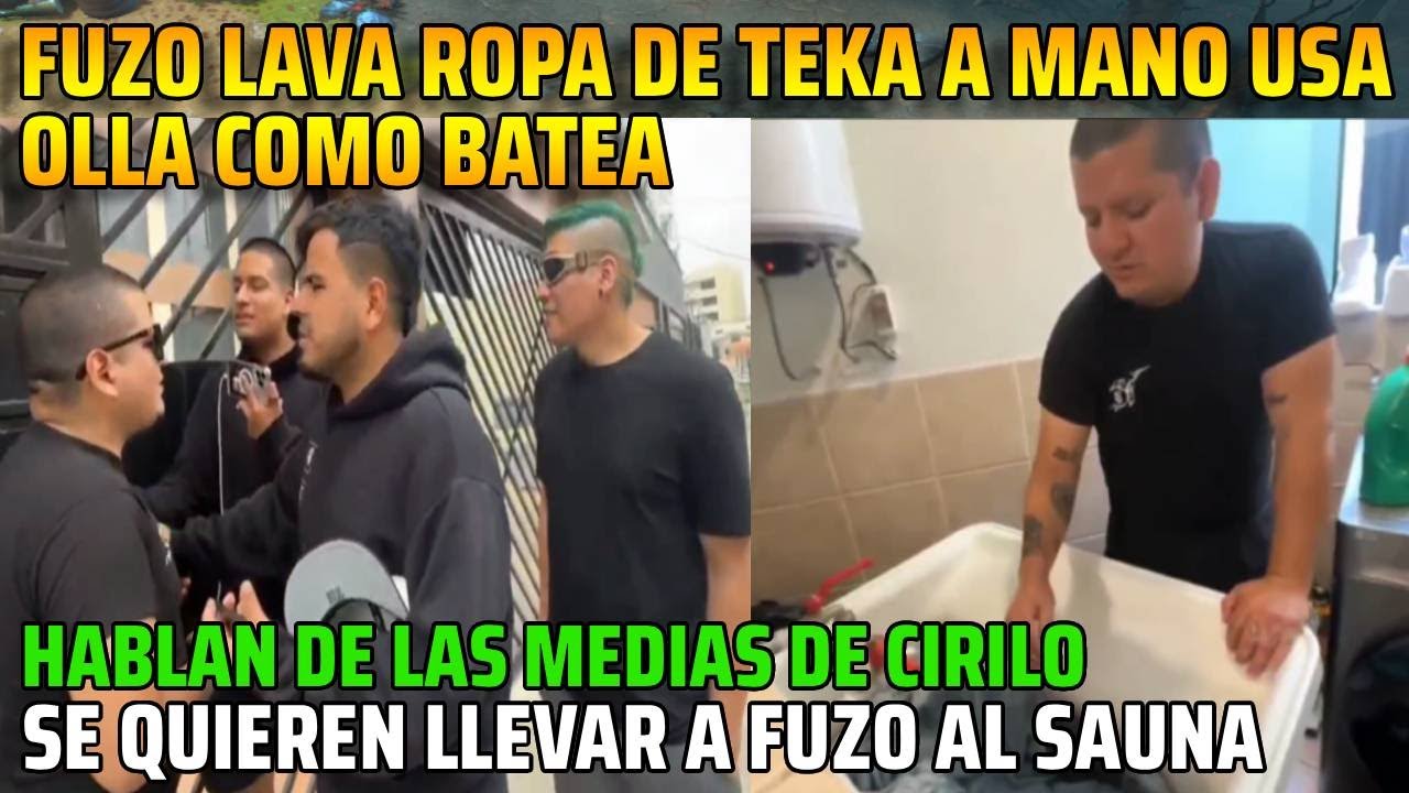 😂FUZO LAVA ROPA DE TEKA A MANO USA OLLA COMO BATEA😂😂HABLAN DE LAS MEDIAS DE CIRILO😂