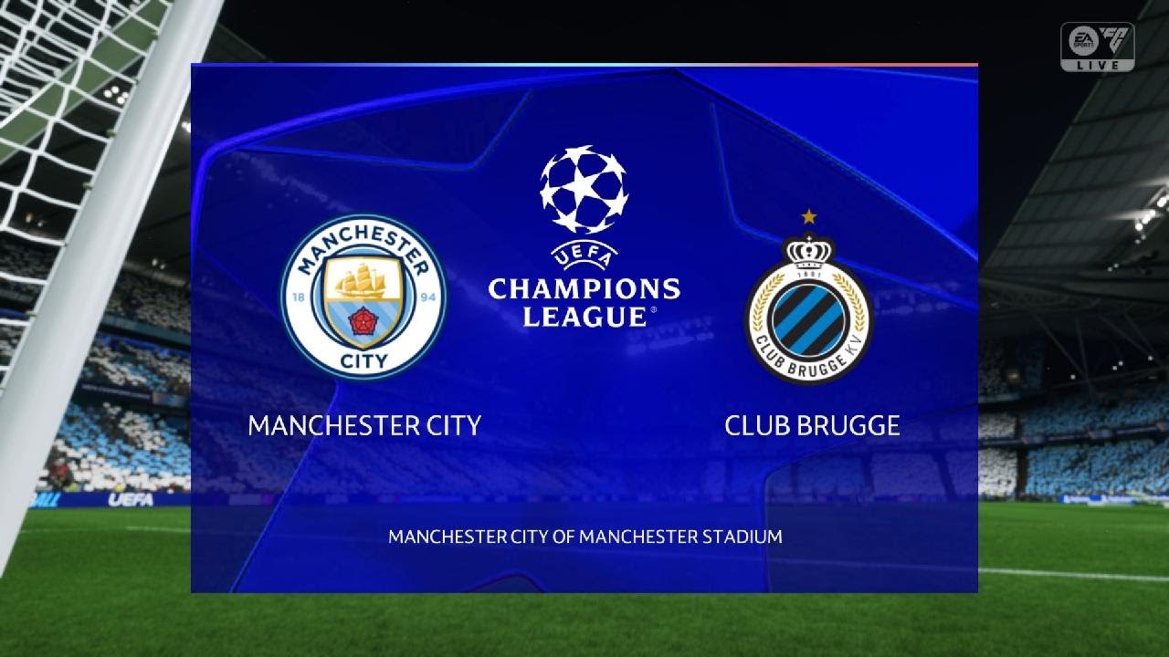 Manchester City vs Club Brugge UEFA Champions League 29th January