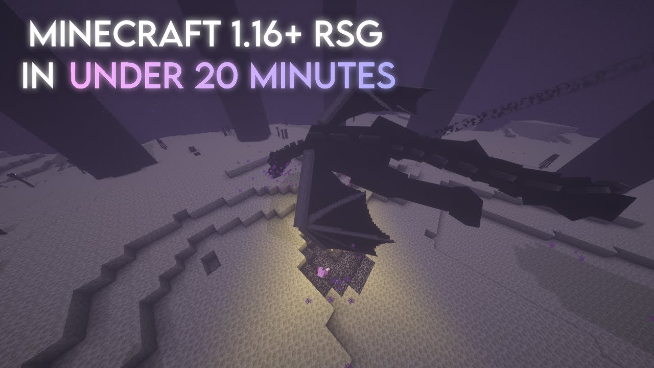 Minecraft Random Seed Glitchless in Under 20 Minutes [Former PB] - YouTube