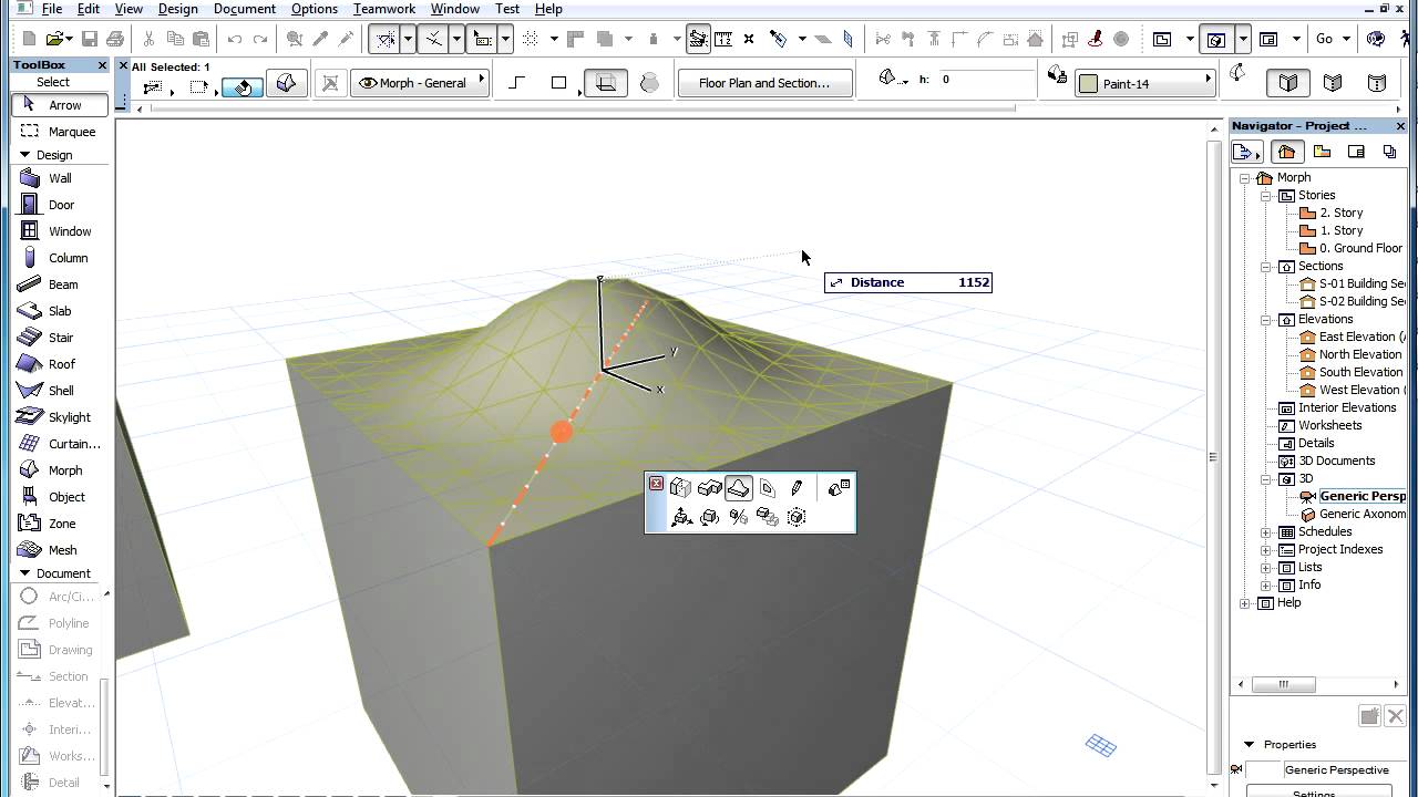 architecture 101 izle The ARCHICAD MORPH Tool - Bulging a MORPH Face