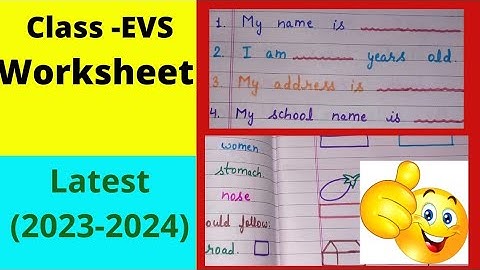 class 1 Evs worksheet/ evs worksheet for class1/ evs worksheet  of class 1