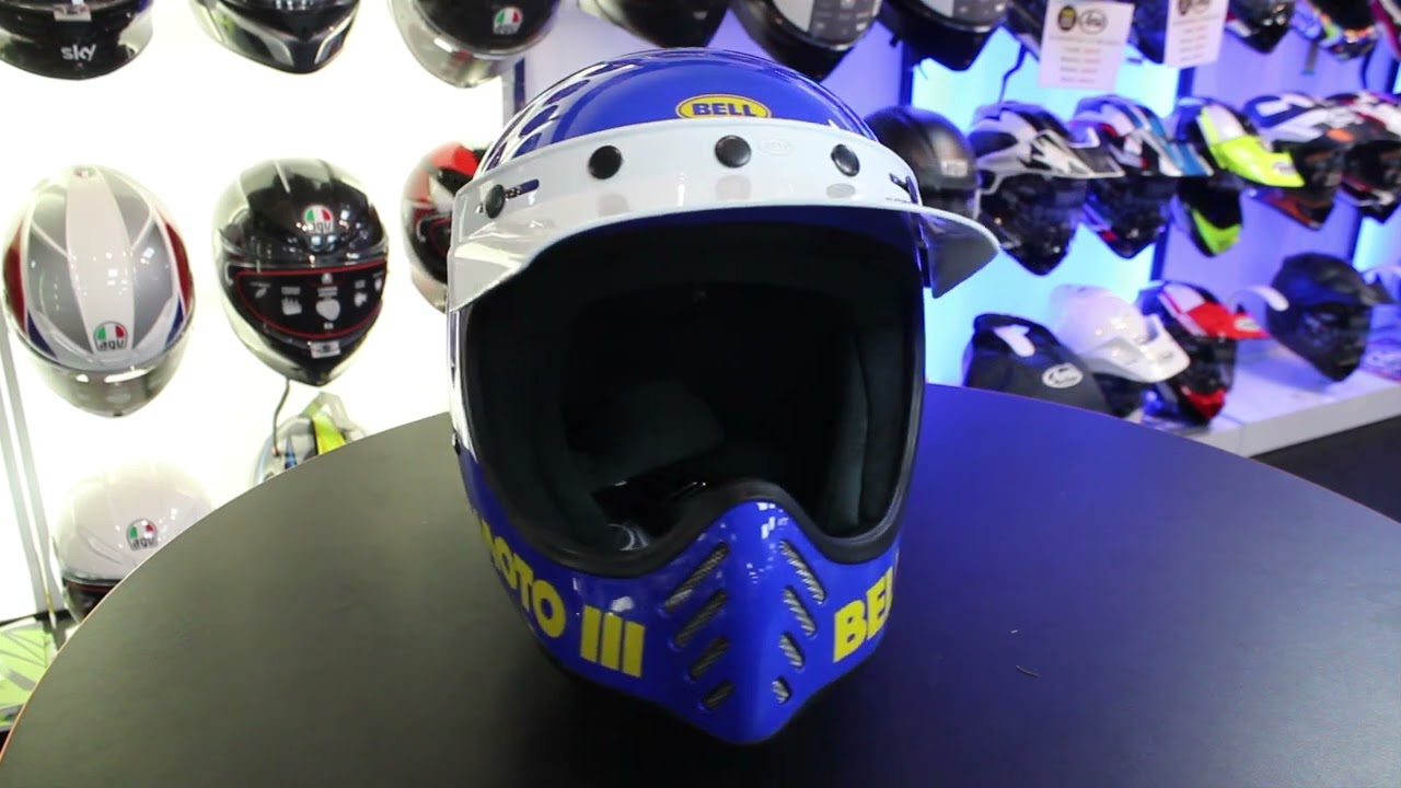 Bell Moto-3 Helmet in Blue - YouTube