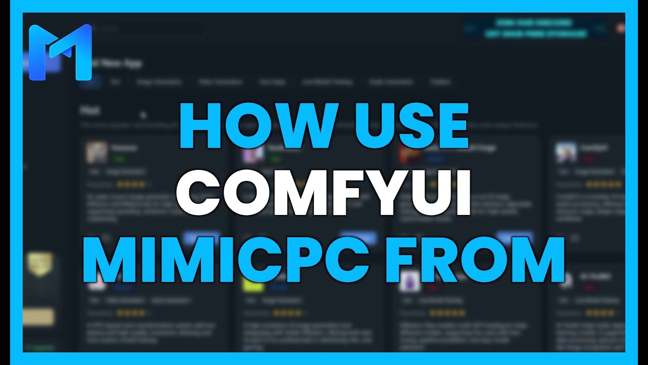 HOW TO USE COMFYUI with MIMICPC from the CLOUD - or ANY OTHER APP - YouTube