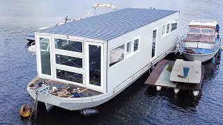 MY BARGE BOAT NOW HAS DOORS AND WINDOWS