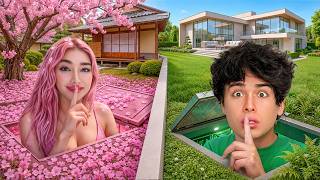 I Built 10 SECRET Rooms in ONE COLOR! | Stokes Twins