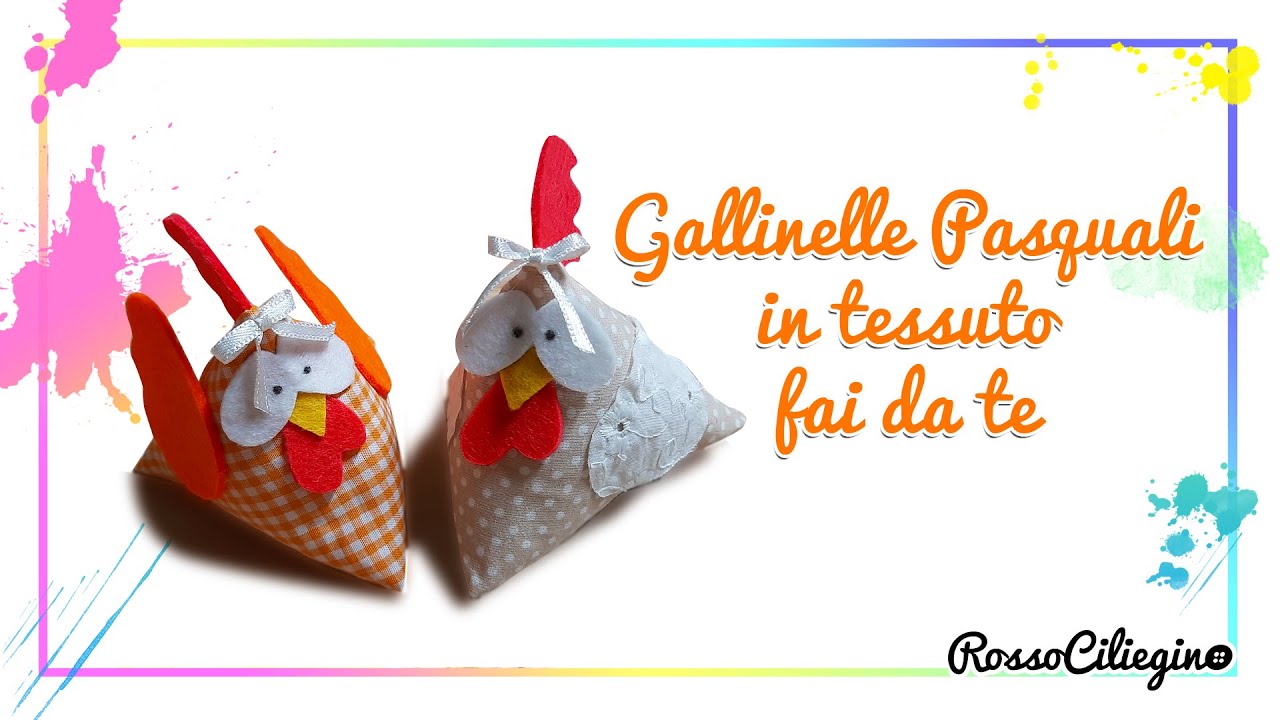 Gallinella in tessuto semplicissima - #cucitocreativo #easter #easter #chicken #fabric #pasqua