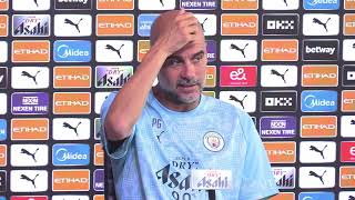 Thumbnail for 'SAVINHO AND EDERSON ARE INJURED!' 👀😭 | Pep Guardiola Press Conference vs Wolves