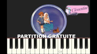 CLEMENTINE, Marie Dauphin, 1985, Piano Tutorial avec Partition Gratuite (pdf)