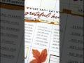 Thanksgiving Planner Spread Idea! Categorized Gratitude Lists 💛🧡🤎