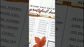 Thanksgiving Planner Spread Idea! Categorized Gratitude Lists 💛🧡🤎