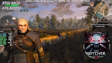 The Witcher 3 | 1/4 Ray Optimized RT Mod 1440p DLSS-Q 45FPS CAP | RTX2080Ti & i9 10850K 5.1Ghz