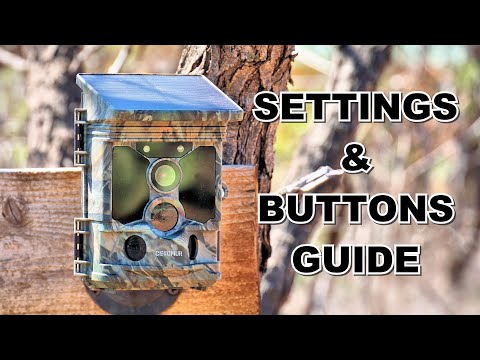 🔥 Ceyomur Solar 4K Trail Camera Settings and Menu Walkthrough Guide