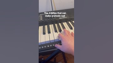 Thumbnail of The 4 notes that can make anybody sad #piano #up #sad