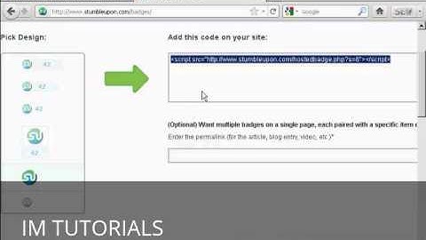 How to Add a StumbleUpon Button to Your Site